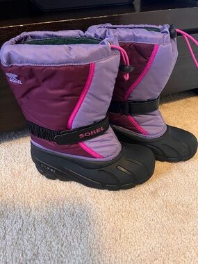 Sorel Kids Purple and Pink Winter Boots